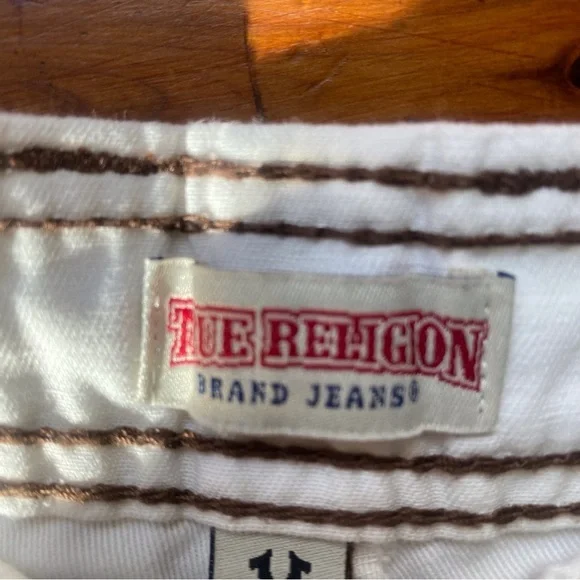 True Religion Cream Jeans military cargo big t - Picture 14 of 16